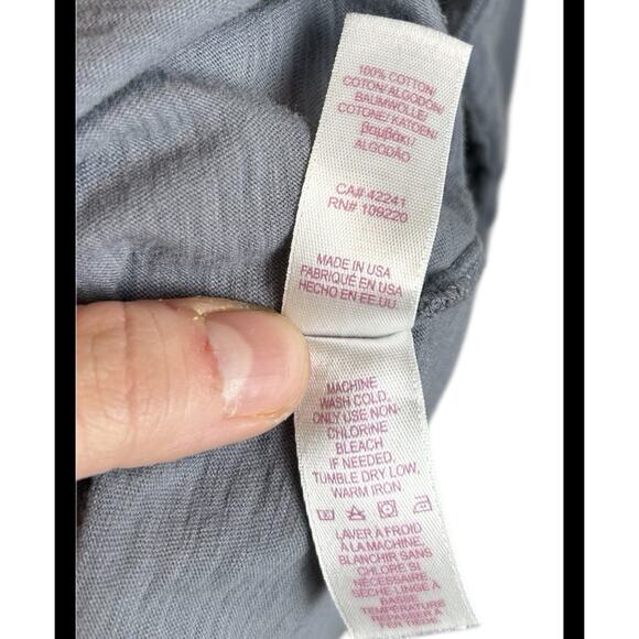 Velvet By Graham & Spencer Guaze Cotton Puff Sleeve Blouse - Picture 5 of 5